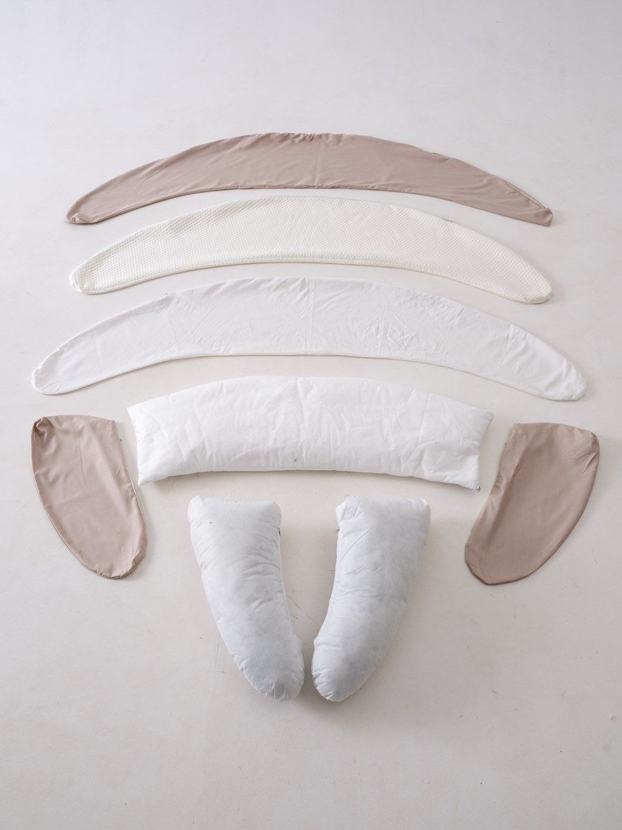 снимок Подушка для беременных в форме банана (бумеранга) 3 в 1 PandaHug 170х30 см, с завязками от магазина BIO-TEXTILES ОПТ