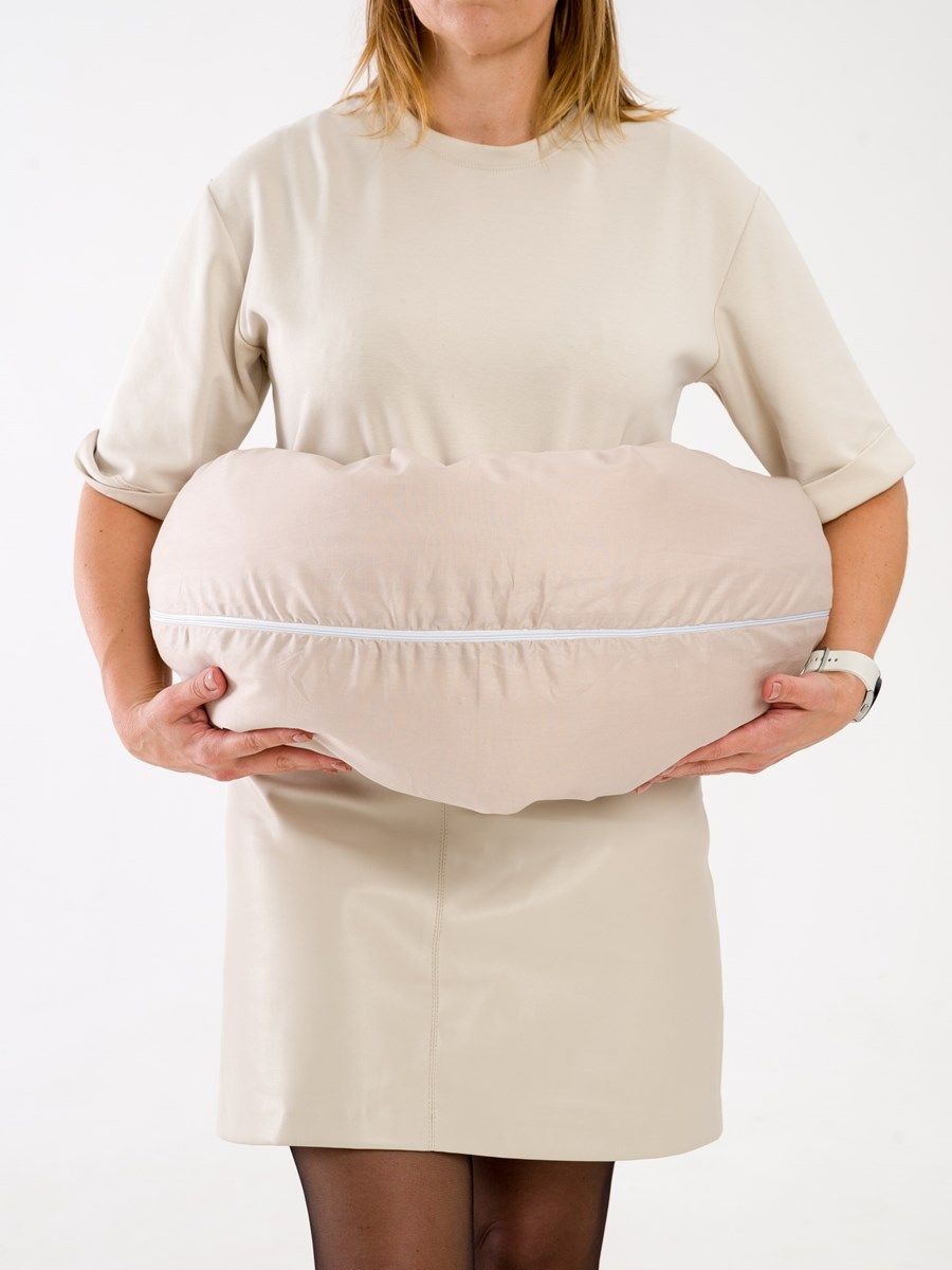 снимок Подушка для беременных в форме банана (бумеранга) 3 в 1 PandaHug 170х30 см, с завязками от магазина BIO-TEXTILES ОПТ