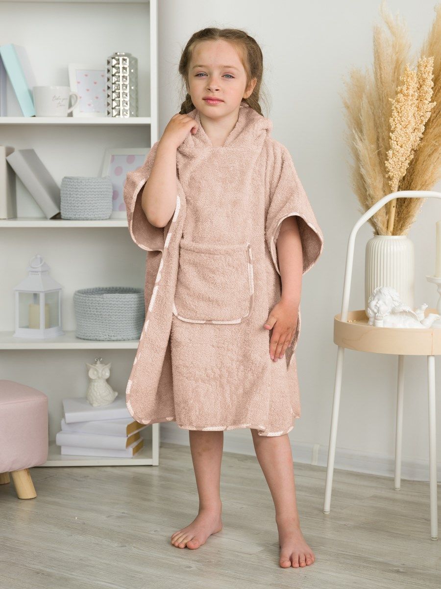 снимок Пончо "ЛАСКОВЫЙ МЫШОНОК" бежевое от магазина BIO-TEXTILES ОПТ