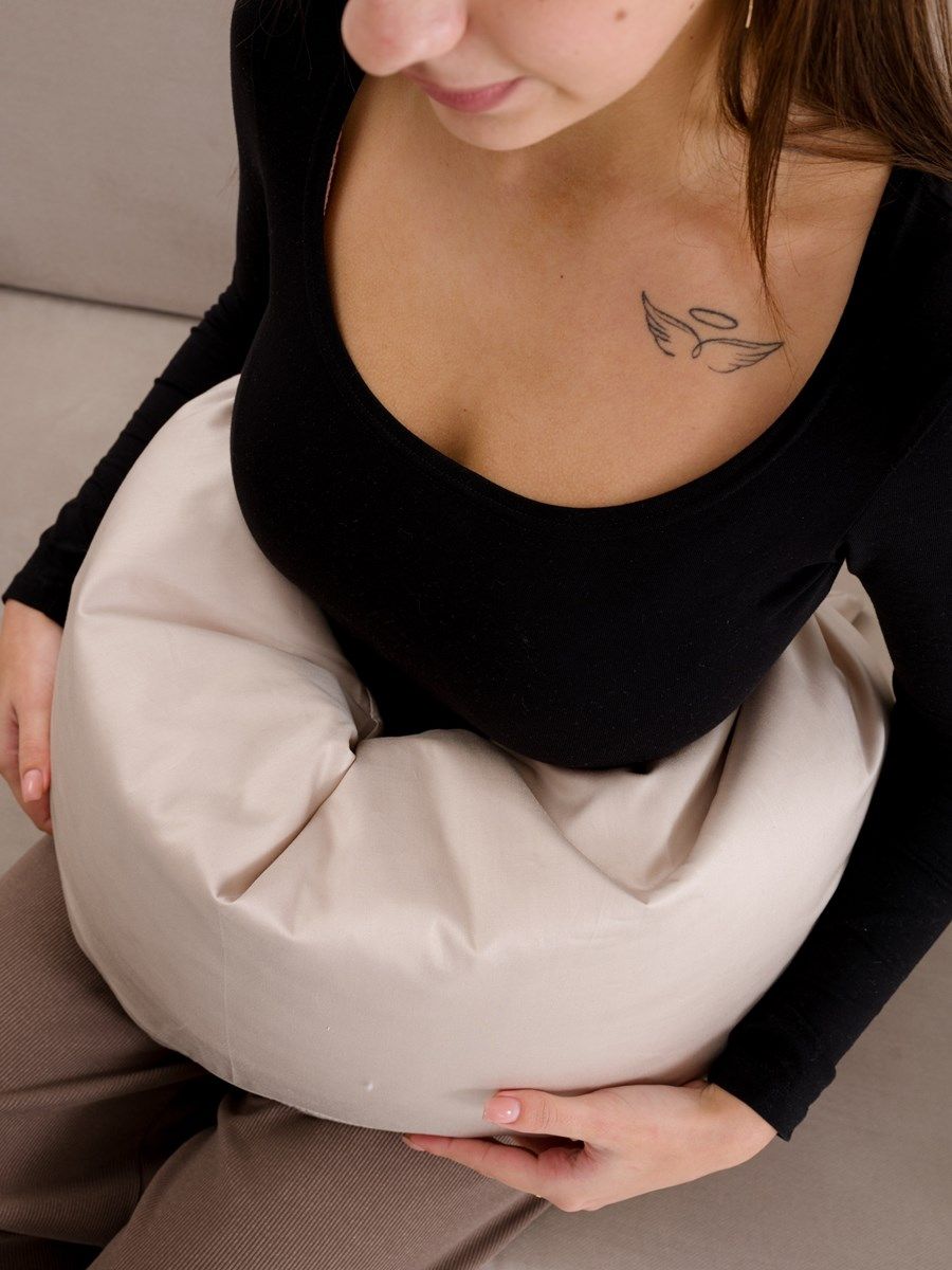 снимок Подушка для беременных в форме банана (бумеранга) 3 в 1 PandaHug 170х30 см, с завязками от магазина BIO-TEXTILES ОПТ