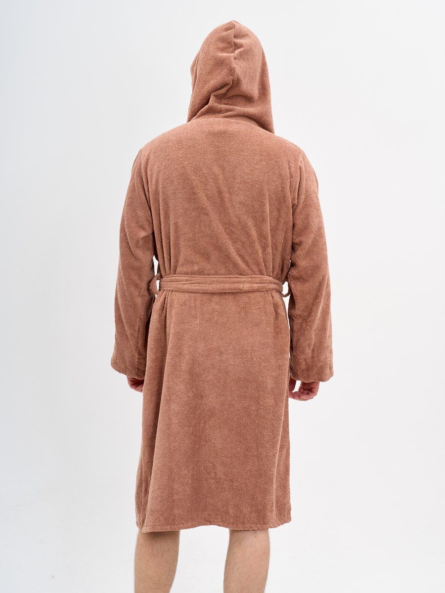 снимок Халат махровый с капюшоном, мокко от магазина BIO-TEXTILES ОПТ