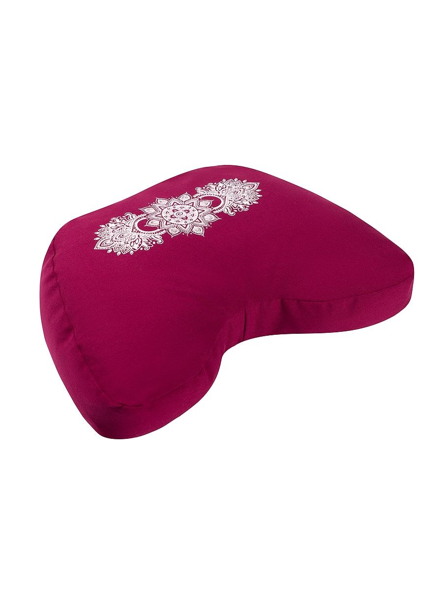 снимок Подушка трапеция для йоги "РЕЛАКС" (бордо) от магазина BIO-TEXTILES ОПТ